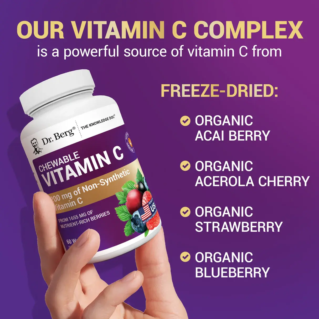 Dr Berg Chewable Vitamin C Complex