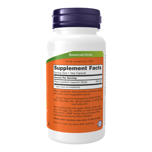 NOW Foods, Maca, 500 mg, 100 Veg Capsules