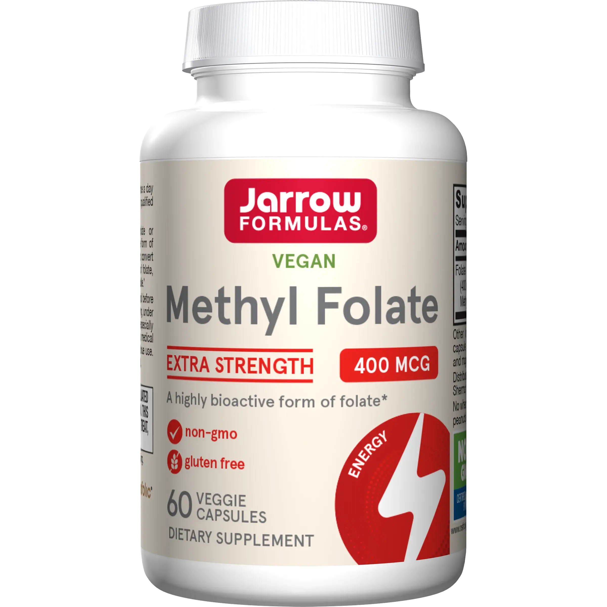 Jarrow Formulas Extra Strength Methyl Folate 400 mcg,