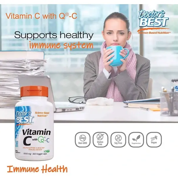 Doctor’s Best Vitamin C 1000 mg Featuring Quali-C