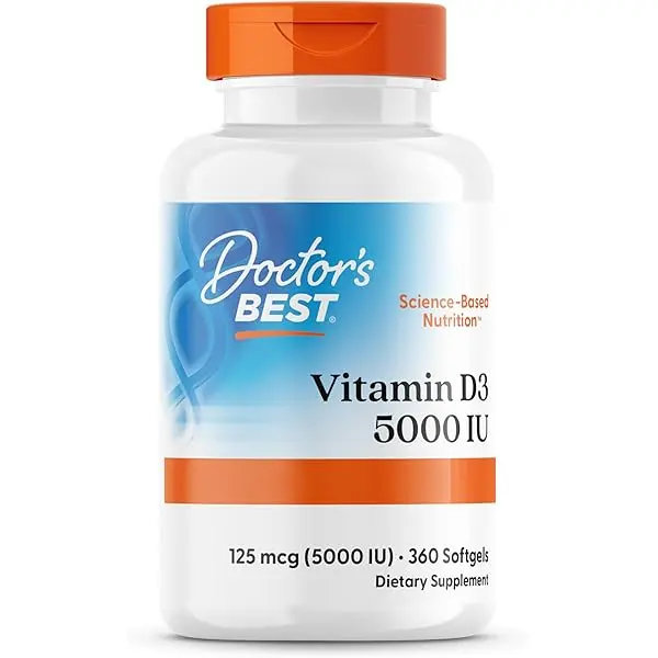 Doctor’s Best Vitamin D3 – 5,000 IU High Dosage