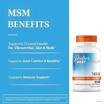 Doctor’s Best MSM 3000mg Capsules