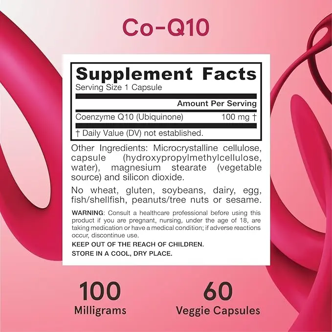 Jarrow Formulas Co-Q10 Softgels 100mg – Antioxidant & Cardiovascular Support