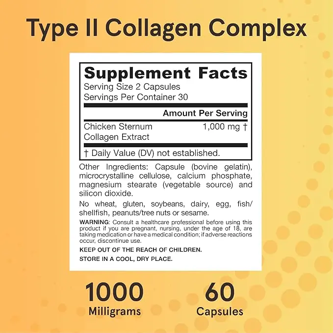 Jarrow Formulas Type 2 Collagen Complex 500mg