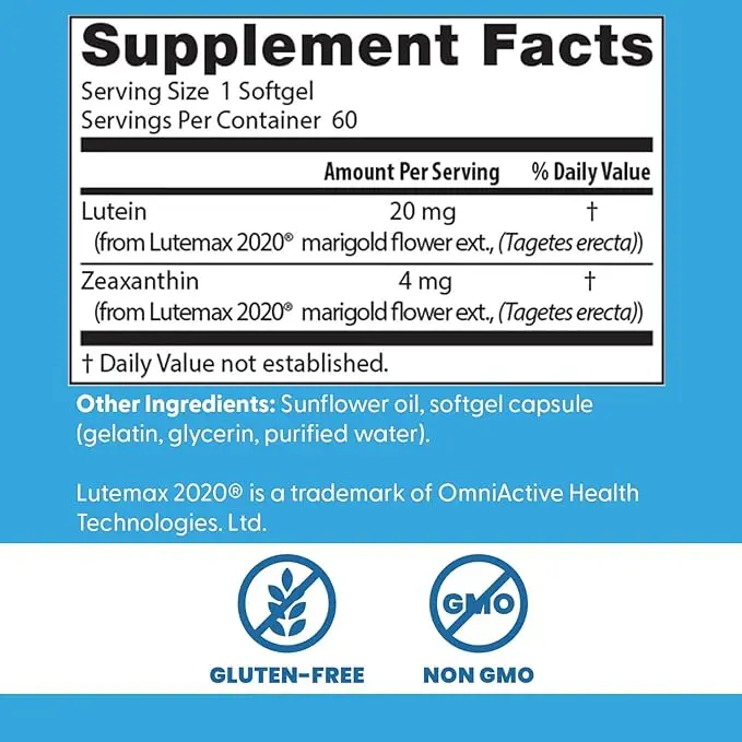 Doctor’s Best Lutein – 20 mg .