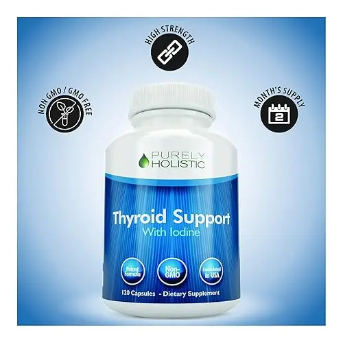 Purely Holistic Thyroid Support Supplement with Iodine