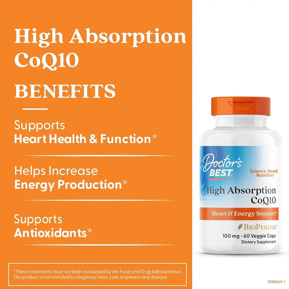 Doctor's Best High Absorption CoQ10 with BioPerine 100 mg