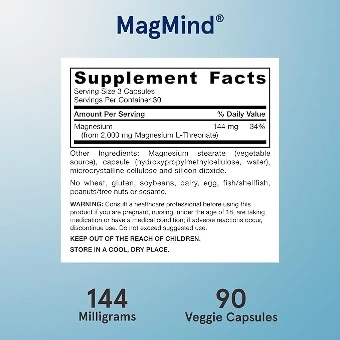 Jarrow Formulas MagMind Magnesium L‑Threonate
