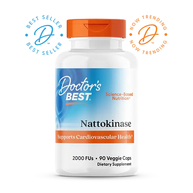 Doctor's Best CoQ10 100 mg + Nattokinase 2,000 FU