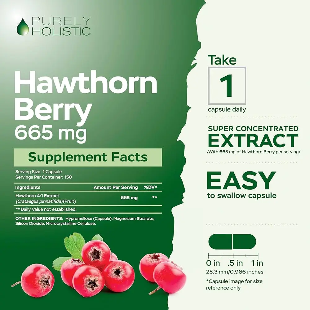 Purely Holistic Hawthorn Berry 4:1 Extract