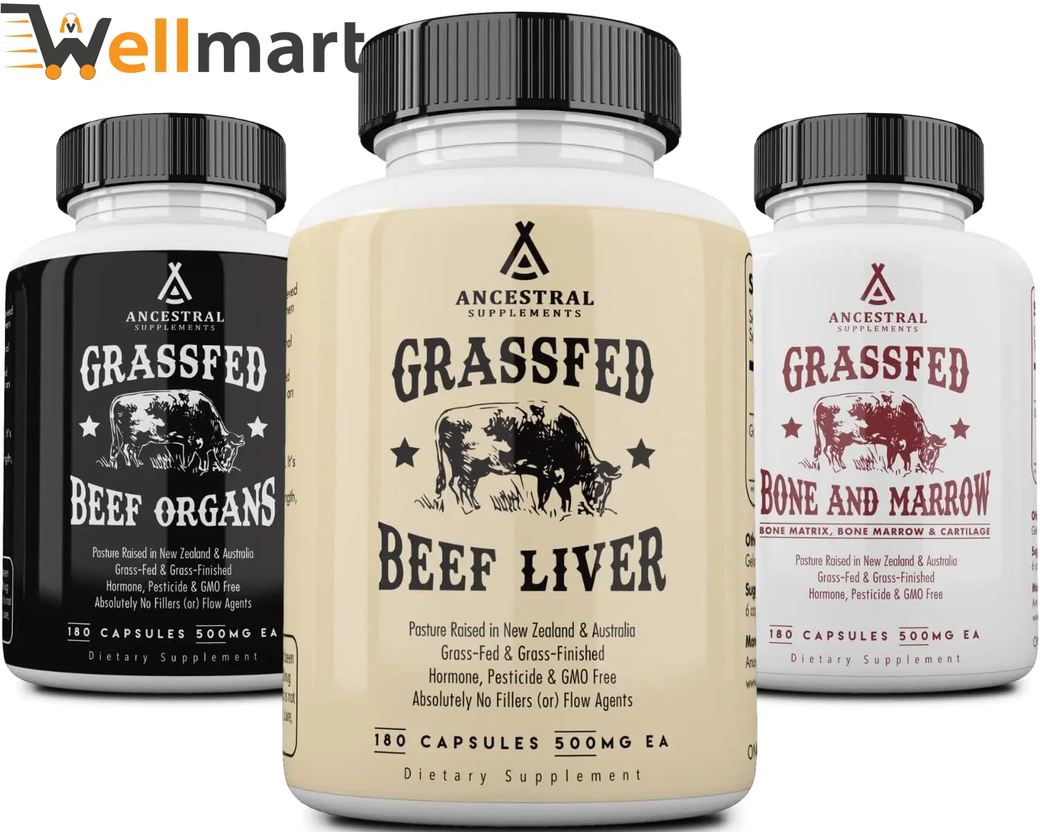 Ancestral Supplements Grass Fed Beef Organs Capsules