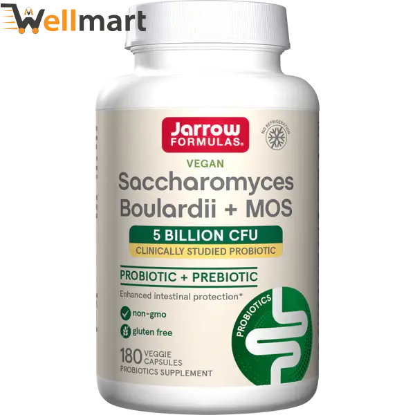 Jarrow Formulas Saccharomyces Boulardii + MOS Capsules