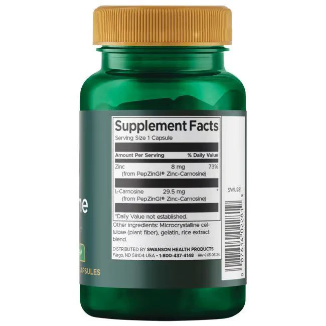 Swanson Zinc Carnosine with PepZinGI