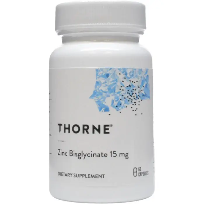 Thorne Zinc Bisglycinate Capsules 15mg