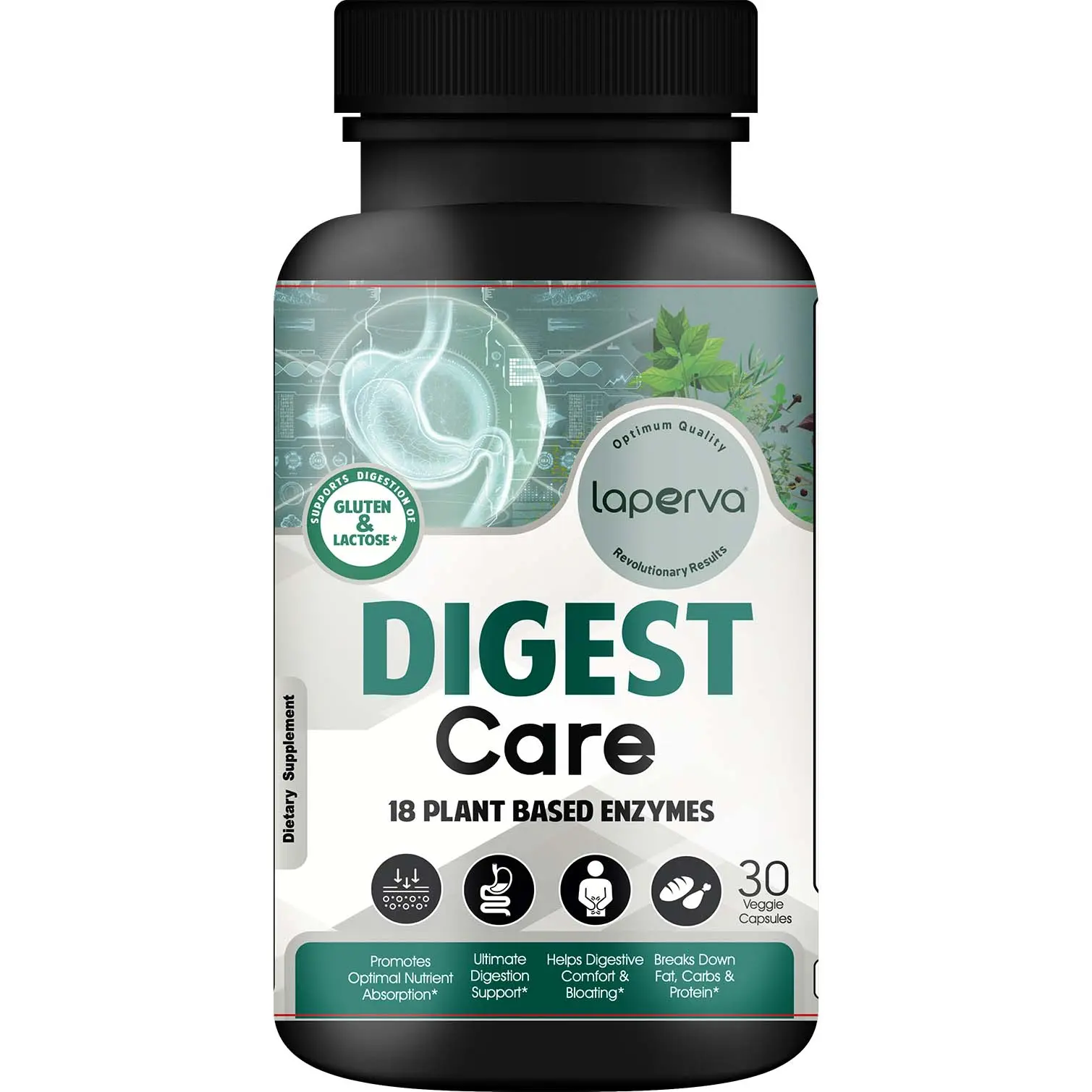 Laperva Digest Care 18 Plant Based Enzymes Capsules