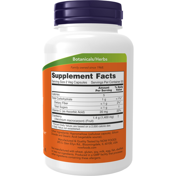 NOW Foods, Cranberry Caps, 100 Veg Capsules