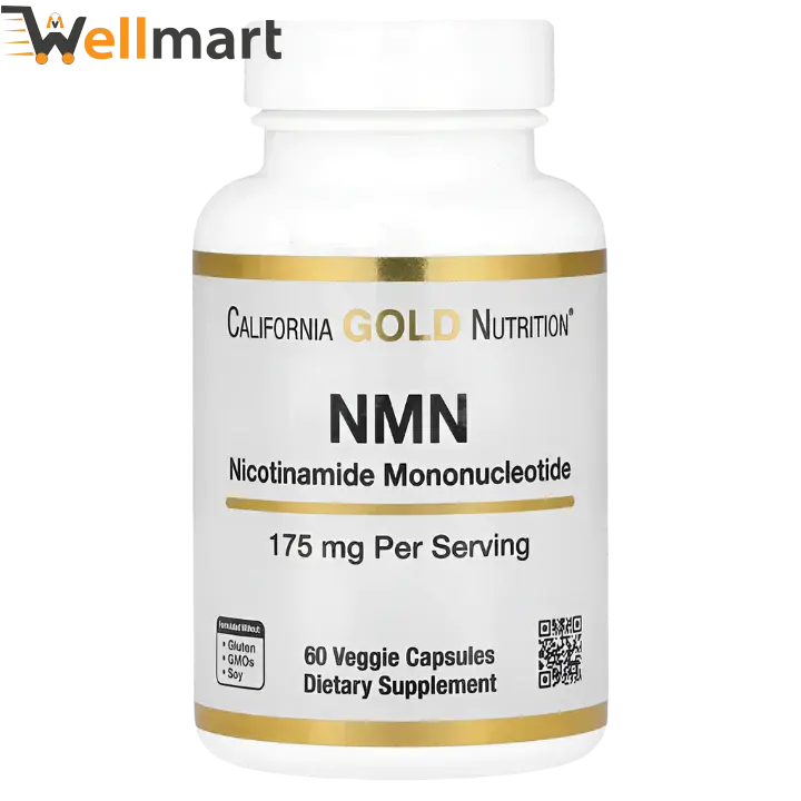 California Gold Nutrition NMN 175 Mg Capsules