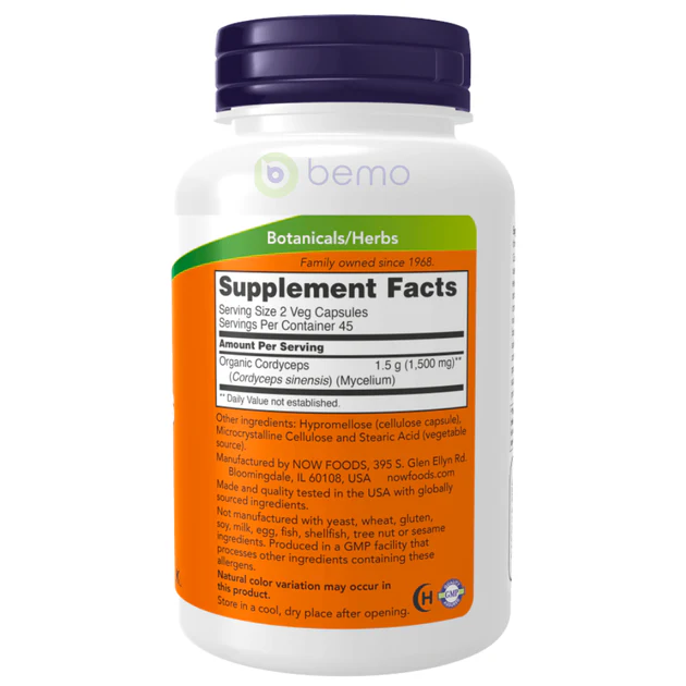 NOW Foods, Cordyceps, 90 Veg Capsules (750 mg per Capsule)