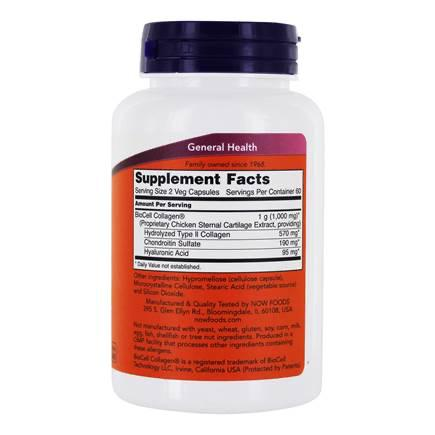 NOW Foods, BioCell Collagen®, Hydrolyzed Type II, 120 Capsules