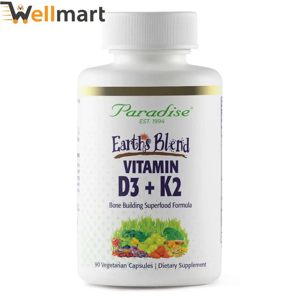 Paradise Vitamin D3 + K2 Supplement