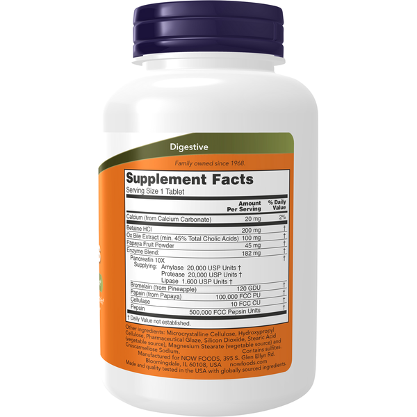 NOW Foods, Super Enzymes, 180 Tablets