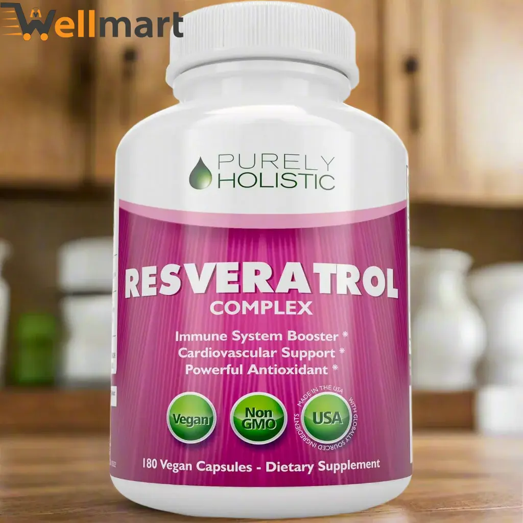Purely Holistic Resveratrol 1450mg Capsules