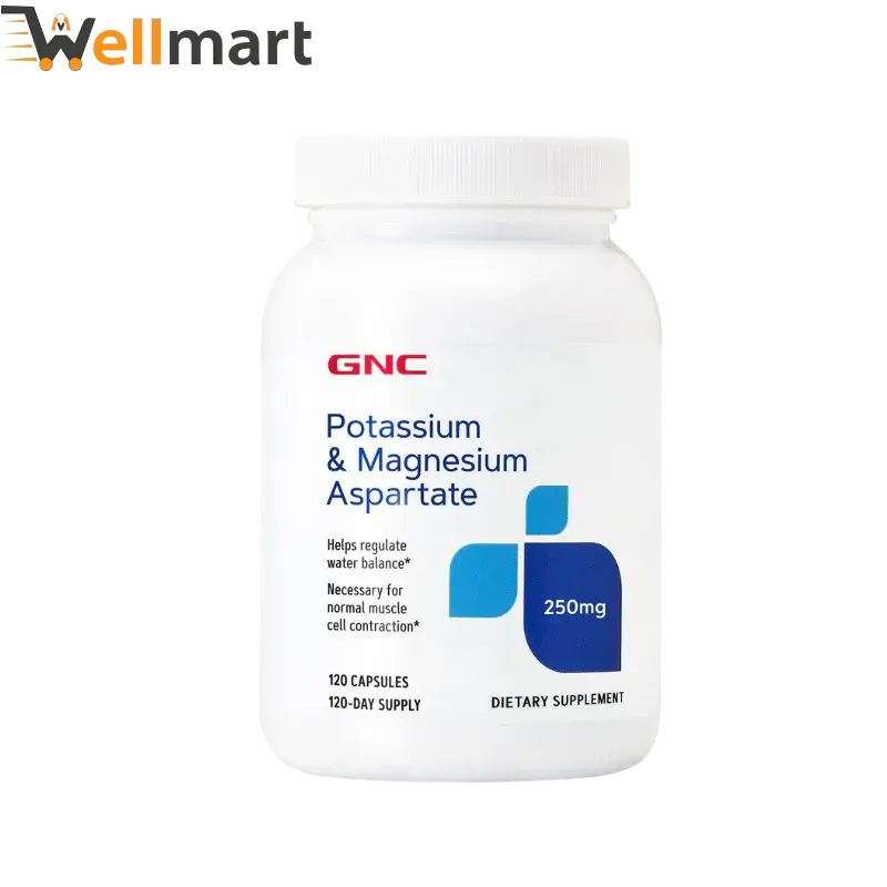 GNC Potassium & Magnesium Aspartate Capsules