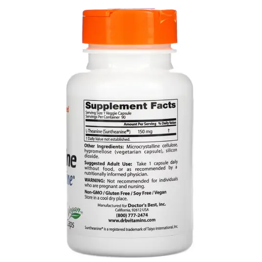 Doctor's Best L-Theanine with Suntheanine – 150 mg