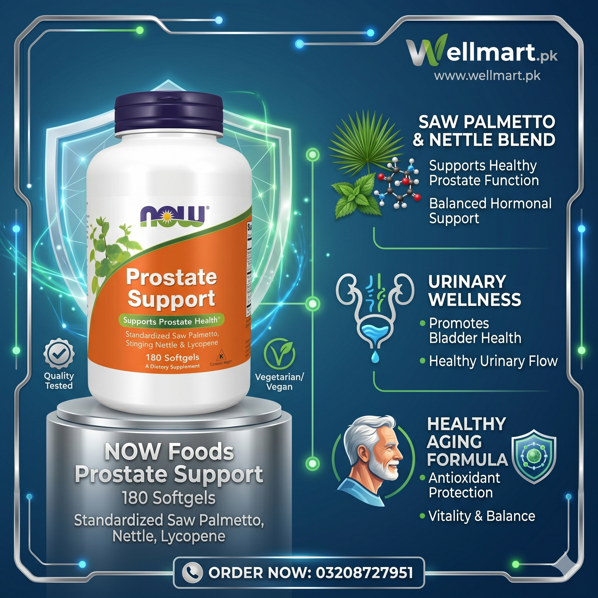 NOW Foods, Prostate Support, 180 Softgels