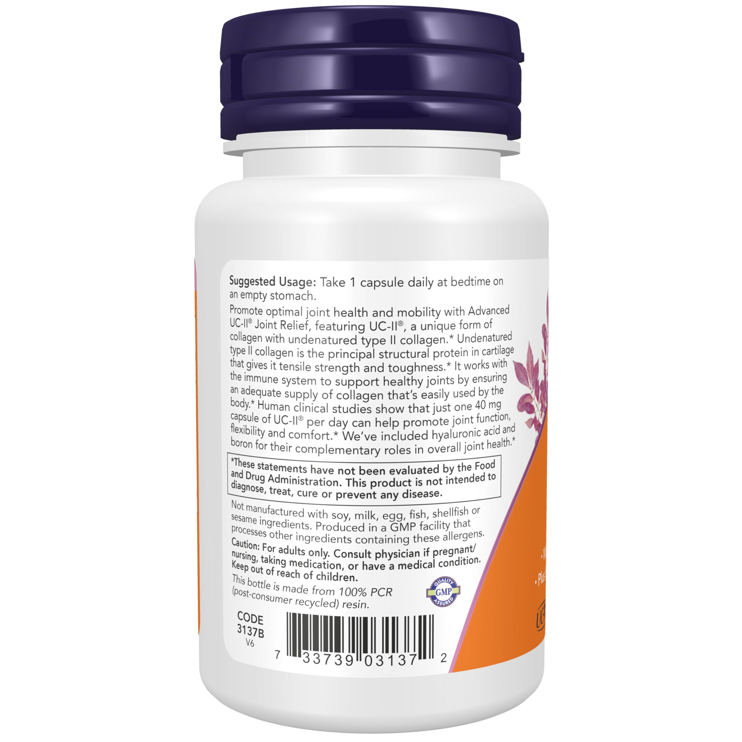 NOW Foods, Advanced UC-II® Joint Relief, 60 Capsules