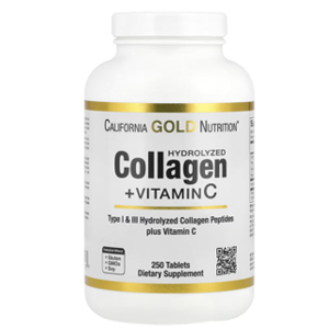 California Gold Nutrition Hydrolyzed Collagen + Vitamin C Capsules