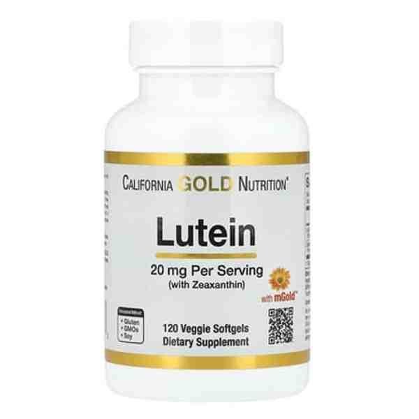 California Gold Nutrition Lutein 20 mg | 120 Tablets