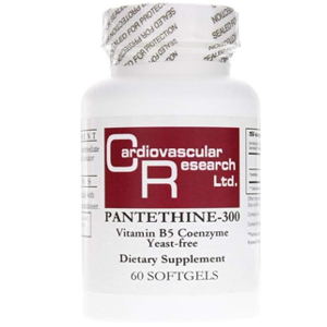 Cardiovascular Research R Ltd Pantethine-300 Vitamin B5 Capsules