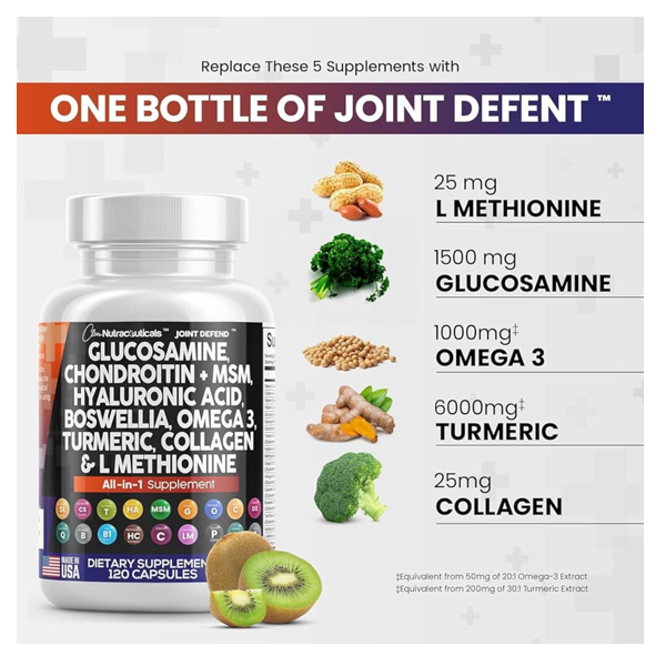 Clean Nutraceuticals Glucosamine, Chondroitin Capsules