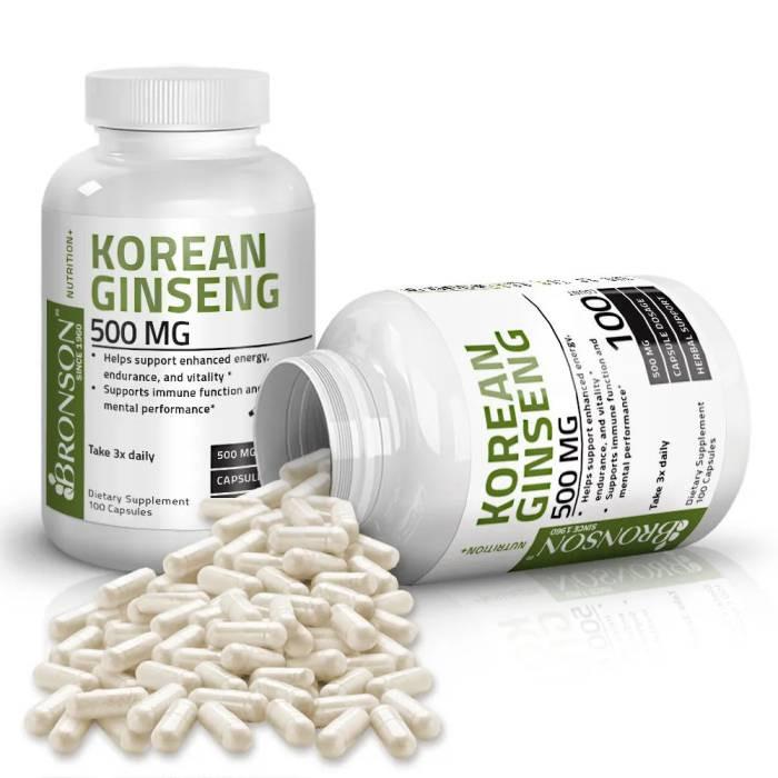 Bronson Korean Ginseng 500mg Capsules