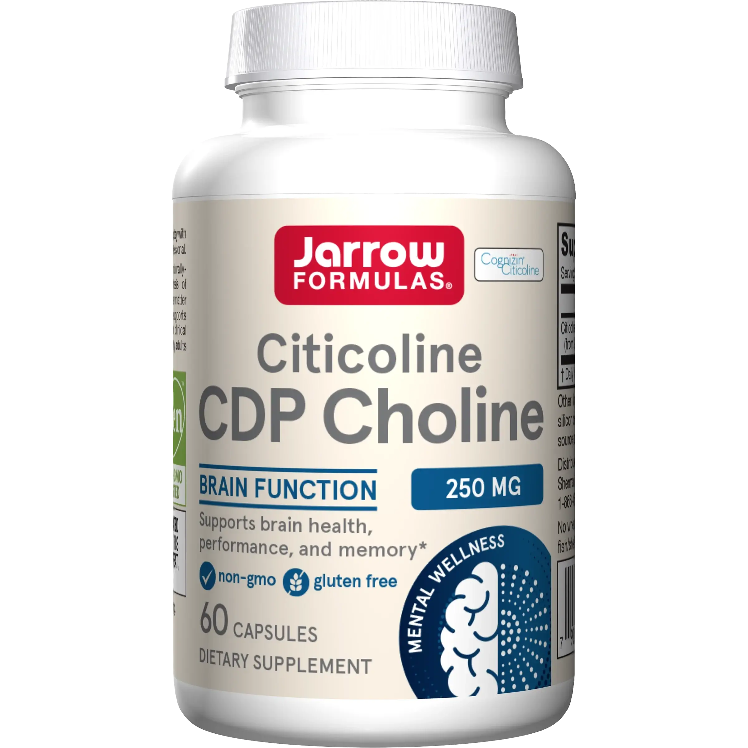 Jarrow Formulas Citicoline (CDP Choline) 250 mg