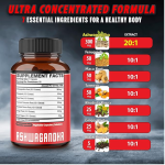 Agobi Ashwagandha Fenugreek, Turmeric Root Capsules