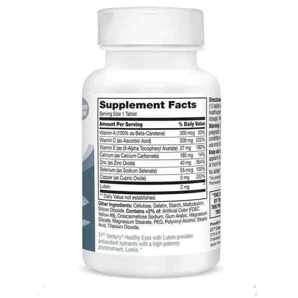 21st Century Eye Vitamin & Mineral Supplement with Lutein
