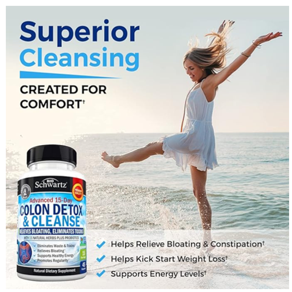 Bio Schwartz Colon Detox & Cleanse Capsules