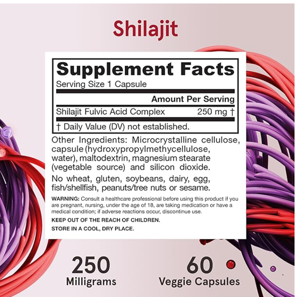 Jarrow Formulas Vegan Shilajit Capsules