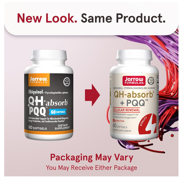 Jarrow Formulas Qh-absorb + Pqq 100 Mg Softgels