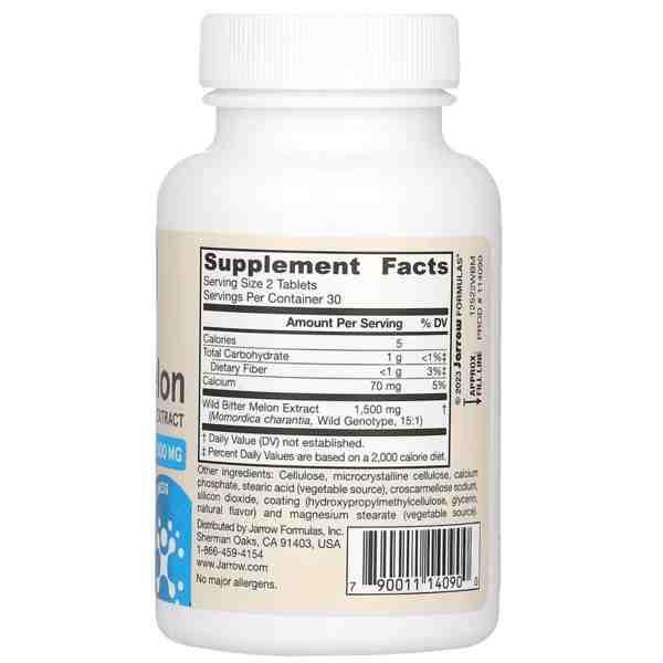 Jarrow Formulas Wild Bitter Melon Extract Tablets