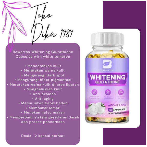 Beworths Glutathione Weight Loss Capsules