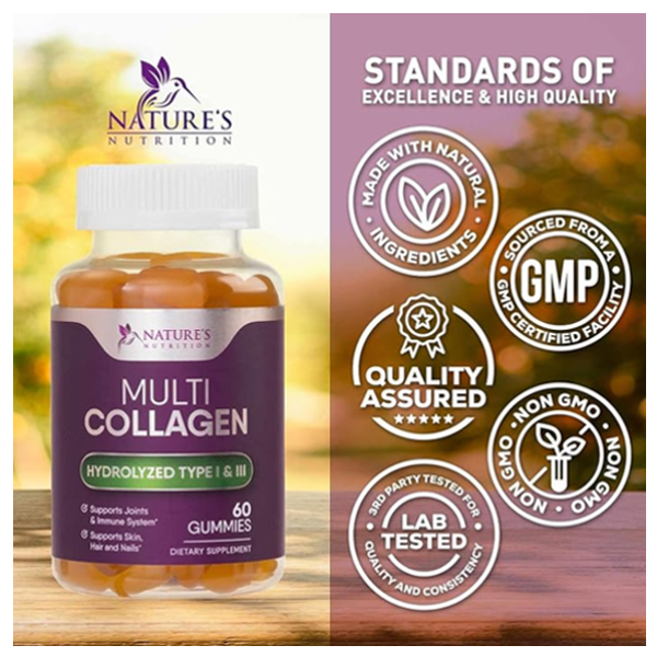 Nature's Nutrition Multi Collagen Gummies
