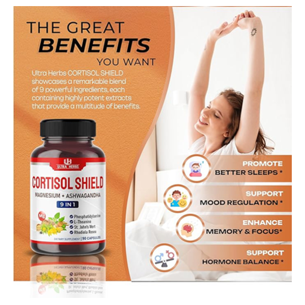 Ultra Herbs Cortisol Shield Capsules