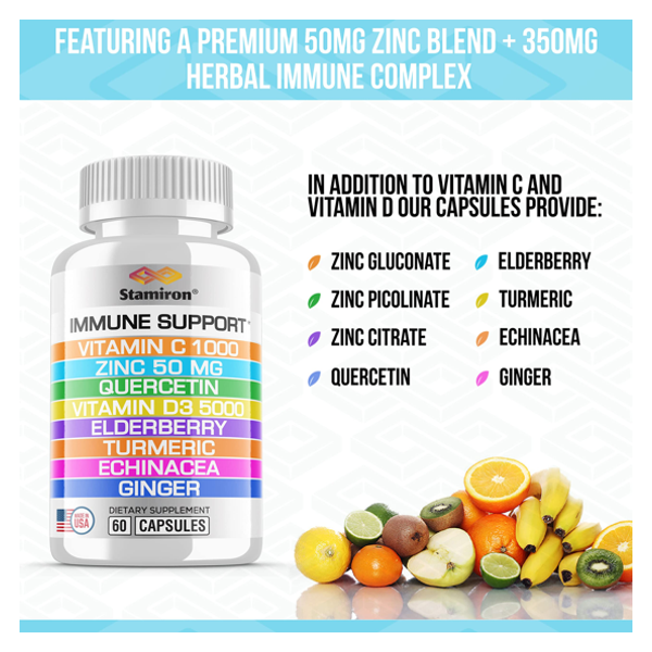 Stamiron Immune Support Vitamin C 1000 Capsules