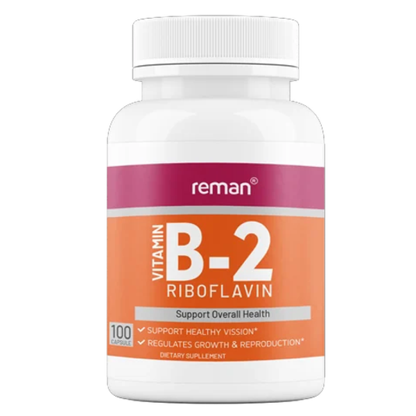 Reman Vitamin B2 Riboflavin Capsules