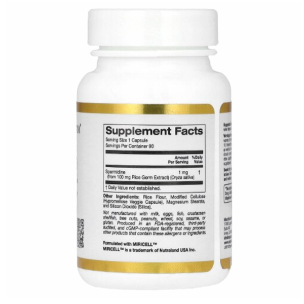 California Gold Nutrition Spermidine Capsules