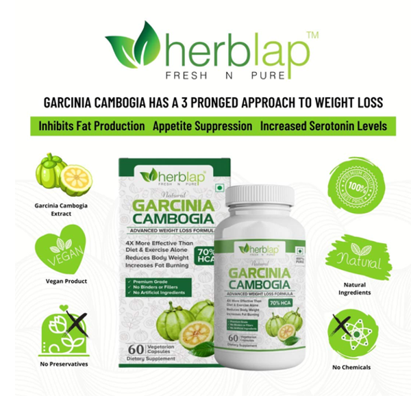 HERBLAP Natural Garcinia Cambogia Extract Capsule