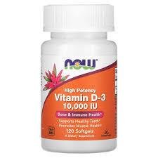 Now Vitamin D-3 10000 IU Supplement